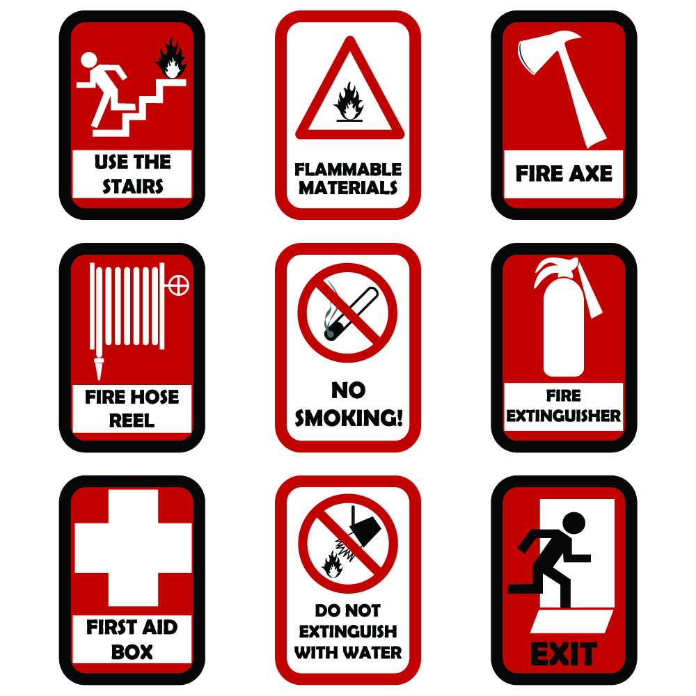 Fire Safety Signs And Symbols